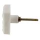White Square Marble Stone Drawer And Cabinet Knobs